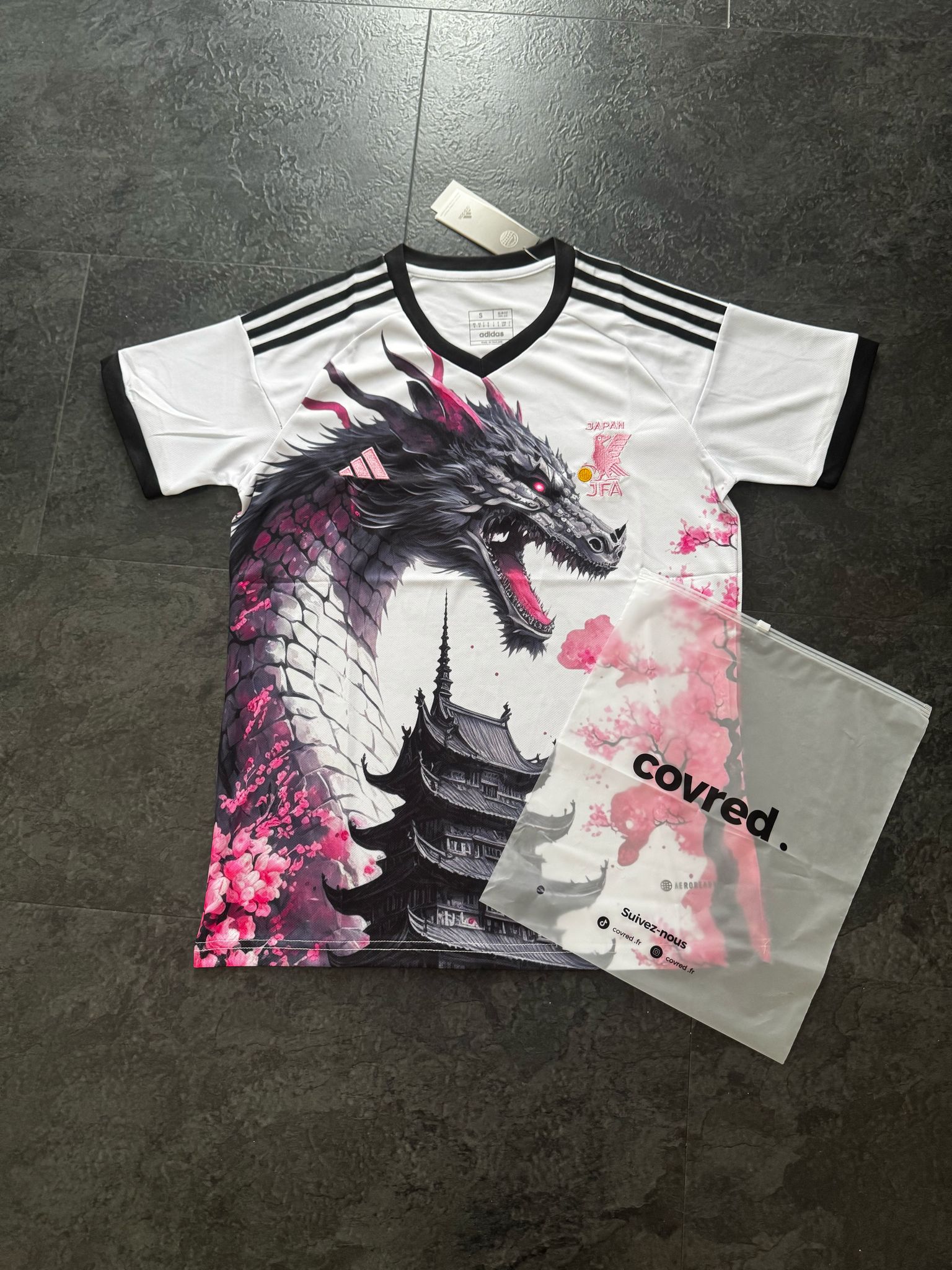 Japon – Maillot Concept – Blanc Noir Rose - Covred