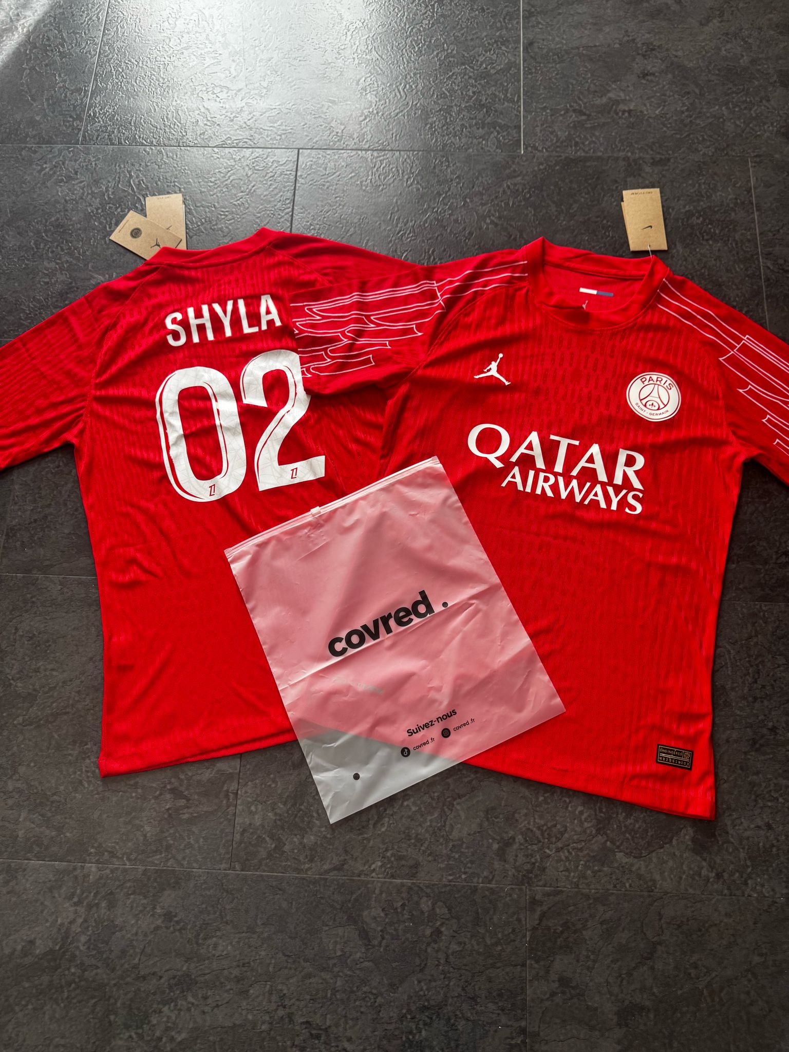 Paris Saint Germain ( PSG ) - Maillot d’entraînement 24/25 - Rouge - Covred