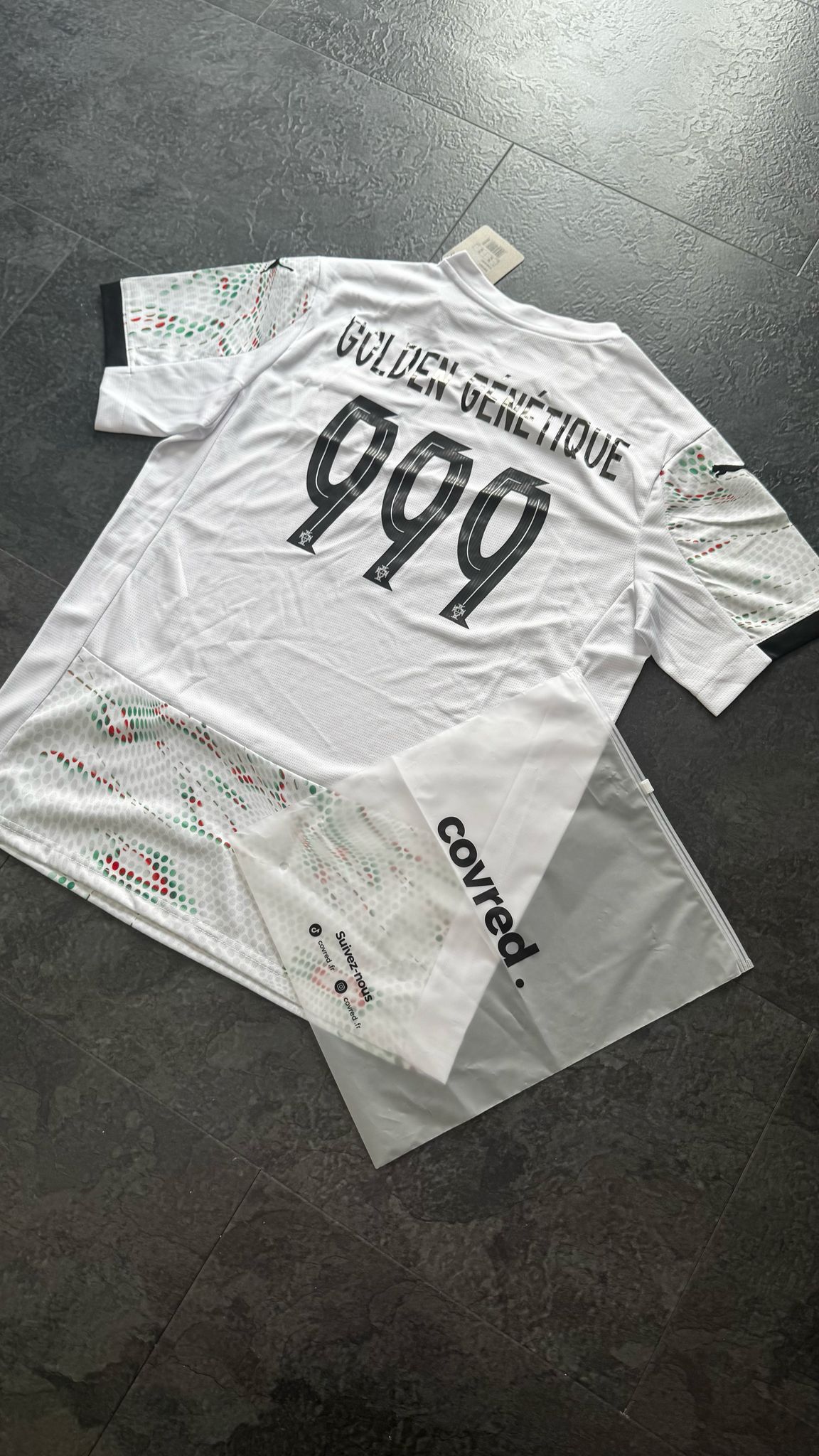 Portugal - Maillot Extérieur 2025 - Blanc,Vert et Noir - Covred