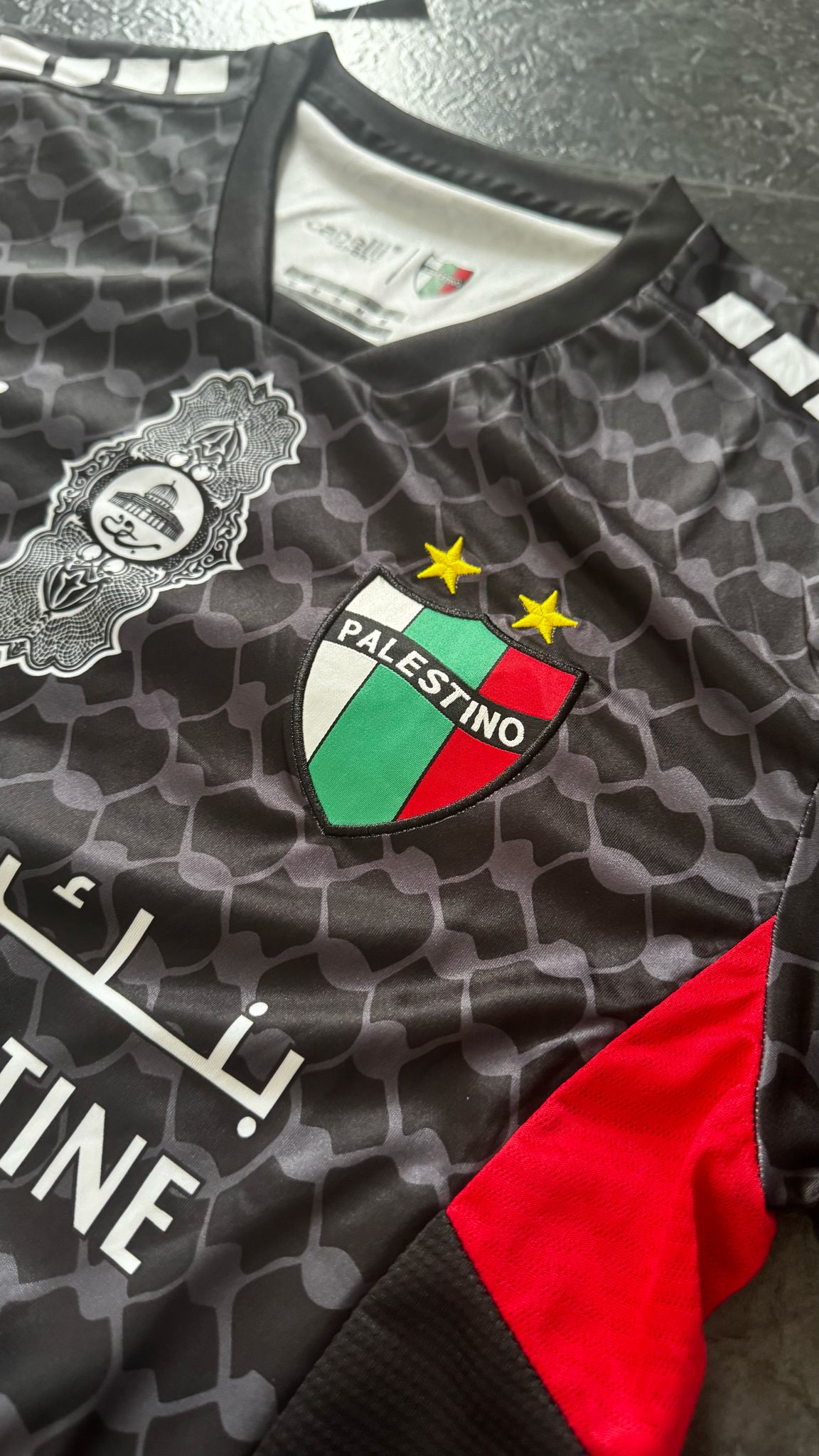 Palestino - Maillot Extérieur 24/25 - Noir - Covred