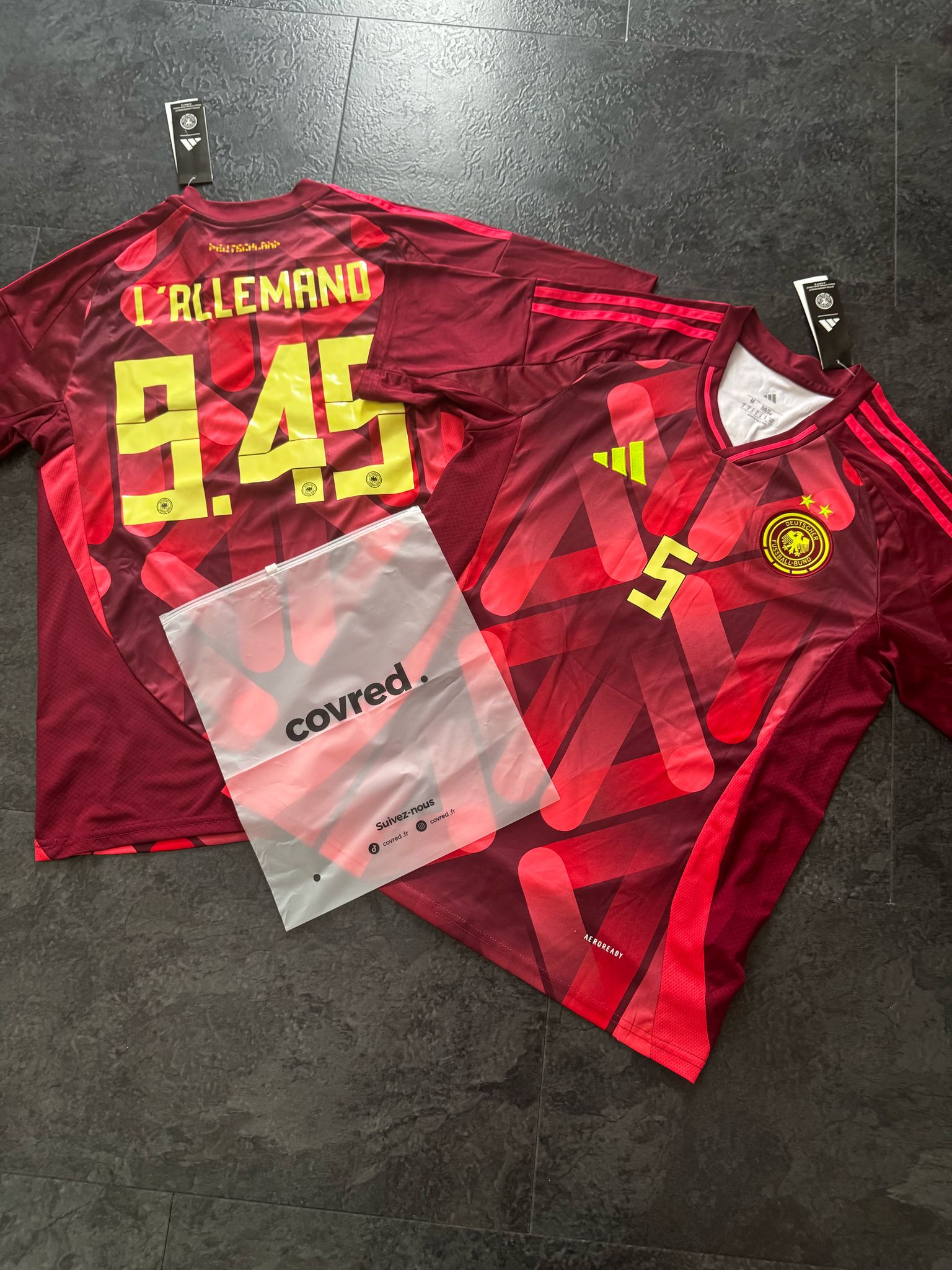 Allemagne – Maillot Extérieur 2025 (Équipe féminine) – Bordeaux - Covred