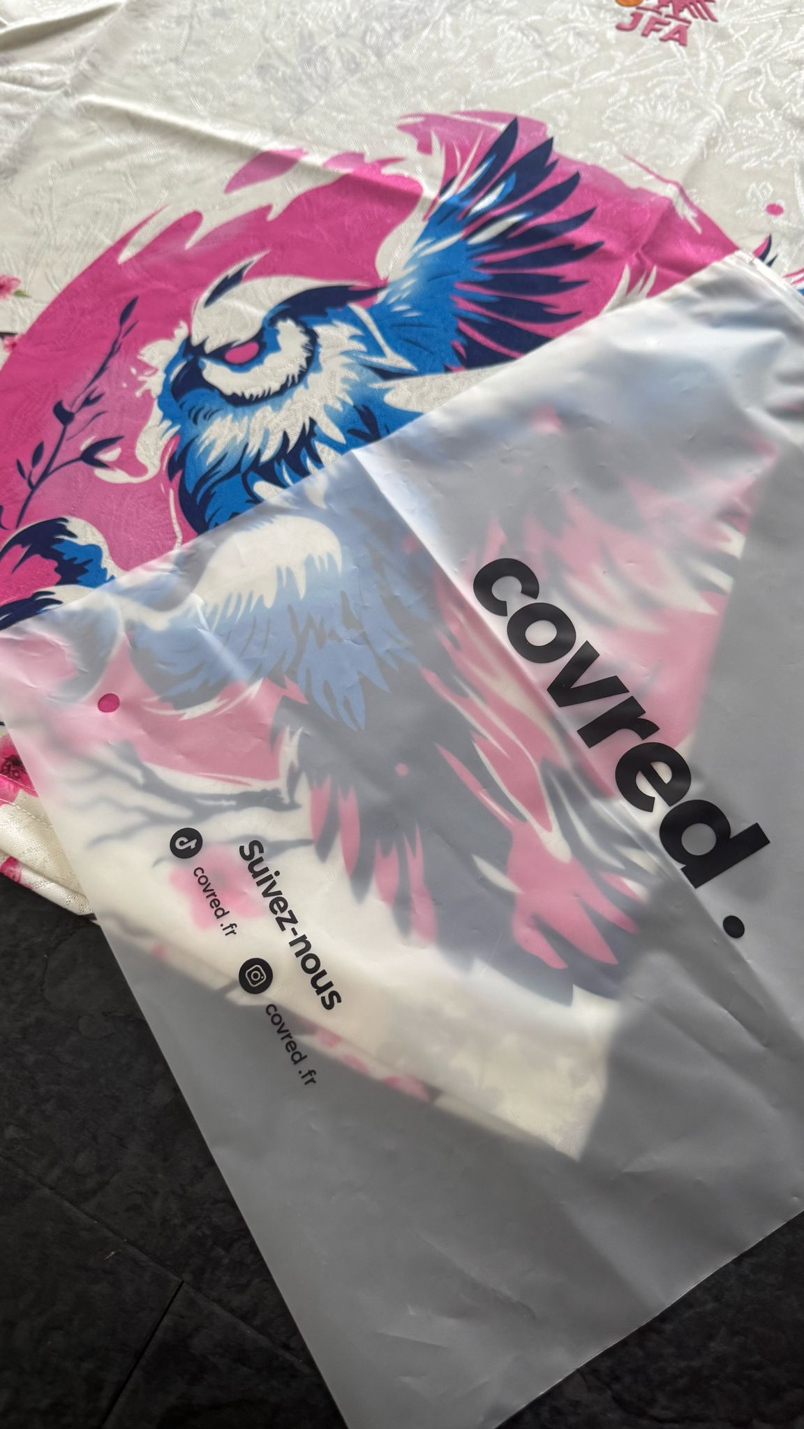 Japon – Maillot Concept – Blanc Rose Bleu - Covred
