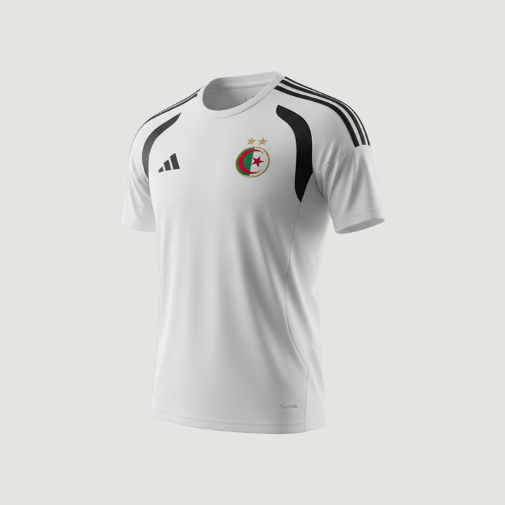 Algérie – Maillot d’Entraînement Coupe du Monde 2026 Homme – Blanc, Noir