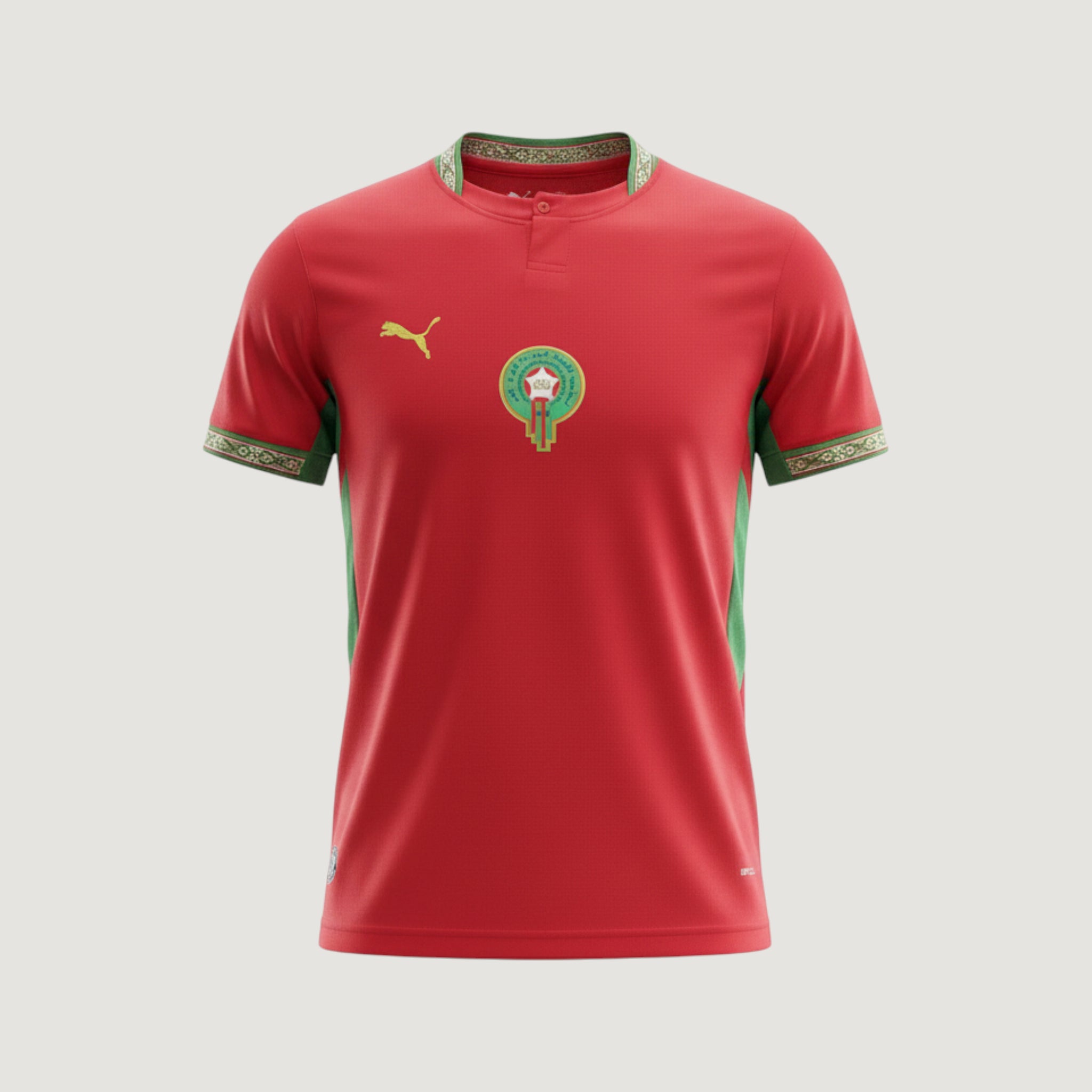 Maroc – Maillot Domicile 2026 – Rouge, Vert - Covred