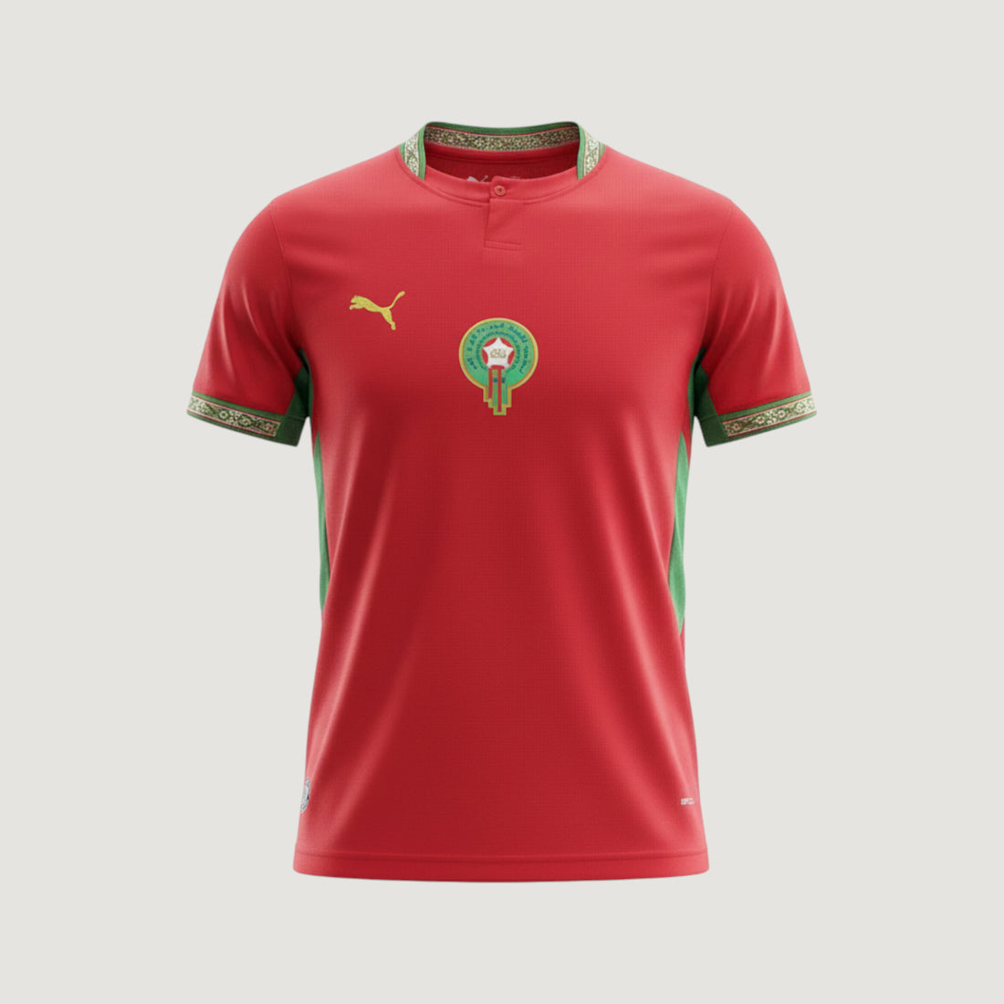 Maroc – Maillot Domicile 2026 – Rouge, Vert - Covred