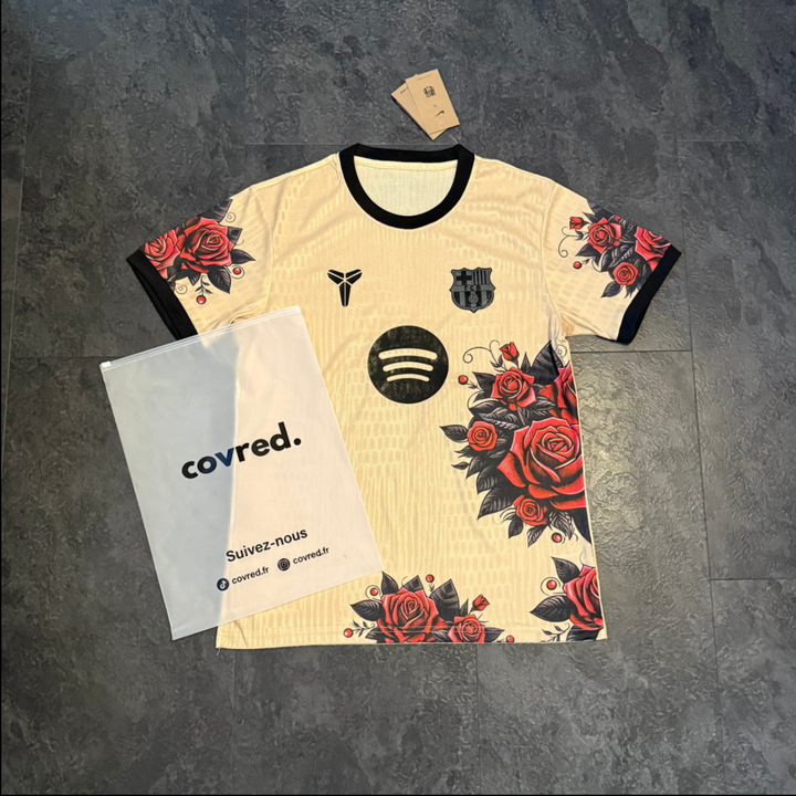 FC Barcelone – Maillot Concept 2025/26 – Beige, Noir, Rouge - Covred