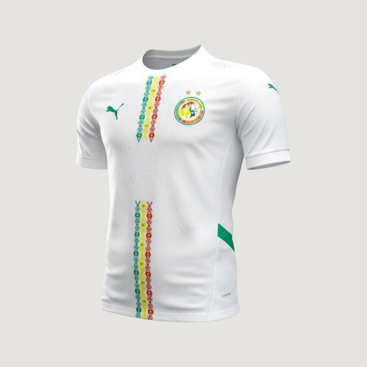 Sénégal – Maillot Extérieur 2024/2025 (2 Étoiles CAN 2025) – Blanc - Covred